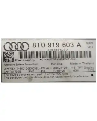 Автозапчасти б/у многофункциональный дисплей за audi a4 avant (8k5) (2008) básico ссылки oem iam 8t0919603a  