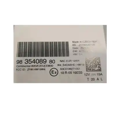 Автозапчастина б/у аудіо система / радіо cd для ds ds 4 ii (f_, fb_, f3_) bluehdi 130 (fbyhzt) посилання на oem iam 9835408980  