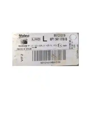 Gebrauchtes Autoersatzteil linker scheinwerfer zum seat ibiza v (kj1, kjg) 1.0 tsi oem-iam-referenzen 6f1941015b  