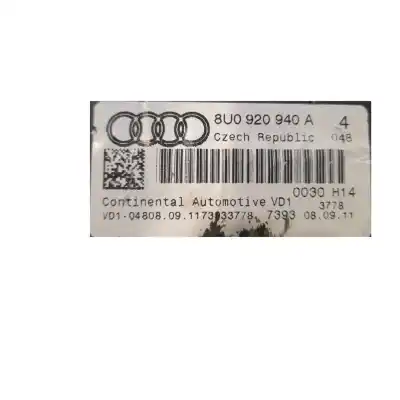 Автозапчастина б/у панель інструментів для audi q3 (8ub, 8ug) 2.0 tdi quattro посилання на oem iam 8u0920940a  