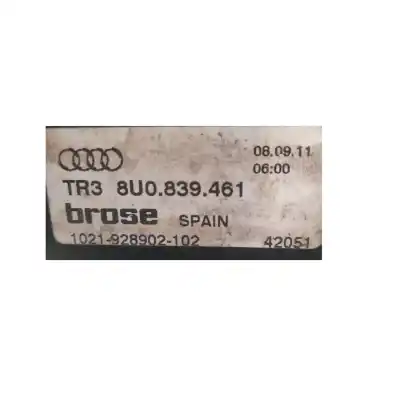 Автозапчасти б/у регулятор стекла заднего левого за audi q3 (8ub, 8ug) 2.0 tdi quattro ссылки oem iam 8u0839461  