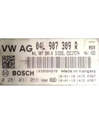 Автозапчасти б/у блок управления двигателем за seat leon st (5f8) 2.0 tdi ссылки oem iam 04l907309r  