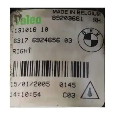 Second-hand car spare part left fog light for bmw 116i  oem iam references 63176924655  