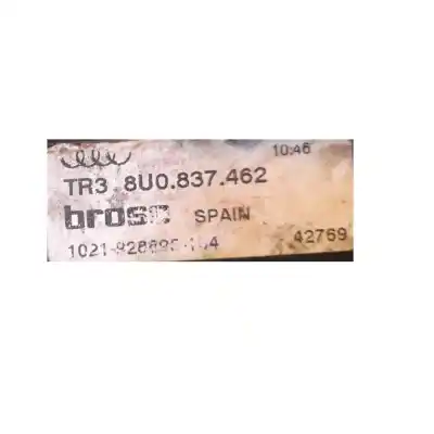 Second-hand car spare part passenger side right window regulator for audi q3 (8ub, 8ug) 2.0 tdi quattro oem iam references 8u0837462  