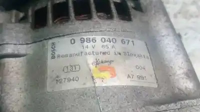 Автозапчастина б/у генератор для fiat i doblò (119) 182b9000 посилання на oem iam 0986040671  
