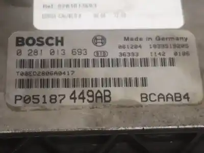 Автозапчастина б/у ебу контролер двигуна для dodge caliber 1.8 посилання на oem iam p05187449ab  