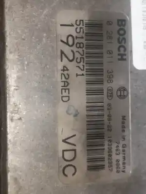 Second-hand car spare part ecu engine control for fiat stilo (192) 192a1000 oem iam references 55187571  