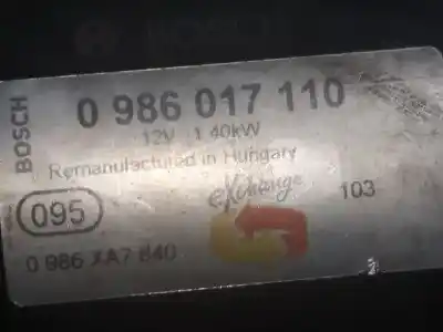 Second-hand car spare part starter motor for audi a6 c5 (4b2) 2.8 oem iam references 0986017110  