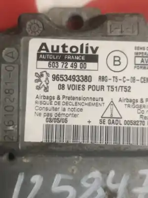 Автозапчасти б/у блок управления подушками безопасности за peugeot 307 break / sw (s1) 2.0 16v hdi fap cat (rhr / dw10bted4) ссылки oem iam 9653493380  