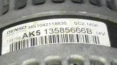 Автозапчастина б/у генератор для opel corsa e (x15) 1.4 turbo (08, 68) посилання на oem iam 13585666b  