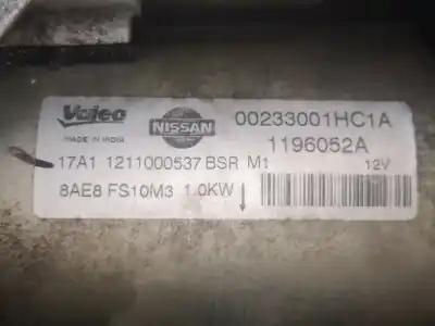 Recambio de automóvil de segunda mano de motor arranque para nissan micra (k13) acenta referencias oem iam slv233001hc1a  233001hc1a || 1196052a