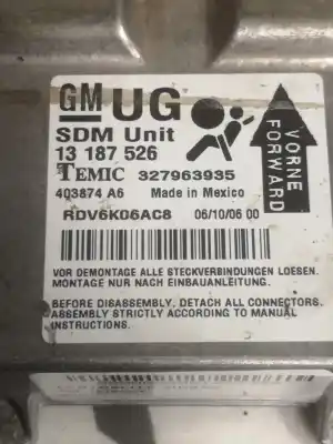 Автозапчасти б/у блок управления подушками безопасности за opel corsa d d-z13dth ссылки oem iam 13187526  