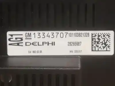 Peça sobressalente para automóvel em segunda mão comando de sofagem (chauffage / ar condicionado) por opel meriva b monospace (s10) 1.7 cdti (75) referências oem iam 13343707  