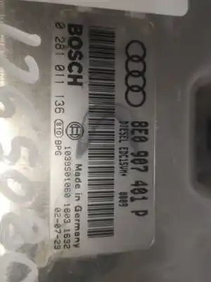 Автозапчастина б/у ебу контролер двигуна для audi a4 cabriolet (8h) bpw посилання на oem iam 8e0907401p  