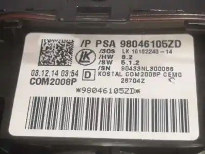 Автозапчастина б/у многофункційне управління для citroen c4 cactus 9hp посилання на oem iam 98046105zd  