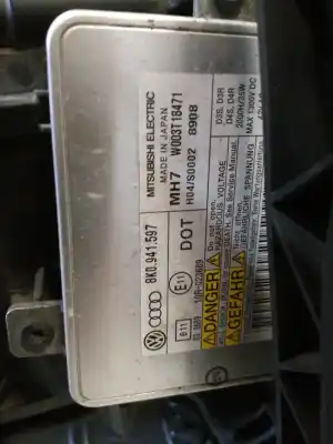 Second-hand car spare part left headlight for audi a4 b8 avant (8k5) 2.0 tfsi oem iam references 8k0941029aj  