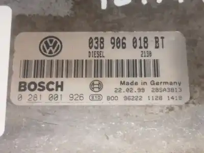 Автозапчастина б/у ебу контролер двигуна для seat toledo ii (1m2) 1.9 tdi посилання на oem iam 038906018bt  