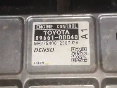 Tweedehands auto-onderdeel ecu motorcontroller voor toyota yaris (ksp9/scp9/nlp9) 1nr oem iam-referenties 896610dd40  