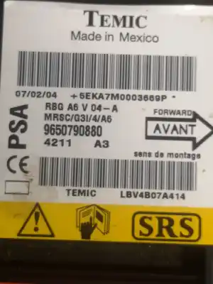 Автозапчасти б/у блок управления подушками безопасности за citroen c2 hfx(tu1jp) ссылки oem iam 9650790880  