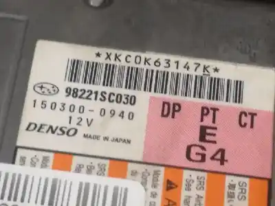 Pezzo di ricambio per auto di seconda mano centralina airbag per subaru forester (s12/sh) ee20 riferimenti oem iam 98221sc030  