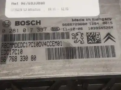 Автозапчасти б/у блок управления двигателем за citroen c3 8hr ссылки oem iam 9676833080  