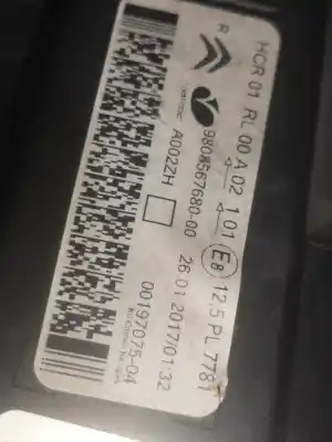 Pezzo di ricambio per auto di seconda mano faro anteriore destro per citroen spacetourer autobús (v_) 1.6 bluehdi 115 riferimenti oem iam 9808567680  