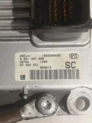 Second-hand car spare part ecu engine control for opel corsa c z10xe oem iam references 55350551