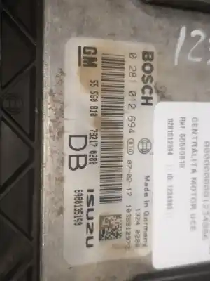 Автозапчастина б/у ебу контролер двигуна для opel astra h gtc d-z17dth посилання на oem iam 55560810   Автозапчастина б/у ебу контролер двигуна для opel astra h gtc d-z17dth посилання на oem iam 55560810