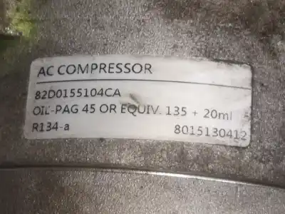 Second-hand car spare part air conditioning compressor for ford mondeo turnier (ge) qjba oem iam references slv82d0155104ca  82d0155104ca