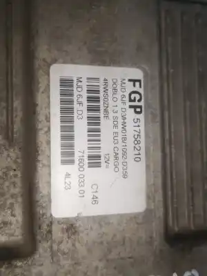 Автозапчастина б/у ебу контролер двигуна для fiat i doblò (119) 188a9000 посилання на oem iam 51758210  