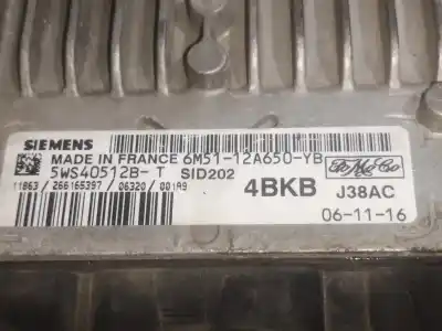 Second-hand car spare part ecu engine control for ford focus c-max (cap) d-kkda oem iam references 6m5112a650yb  