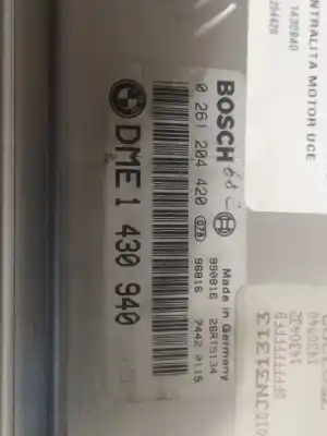 Second-hand car spare part ecu engine control for bmw serie 3 berlina (e46) 316i oem iam references 1430940  0261204420