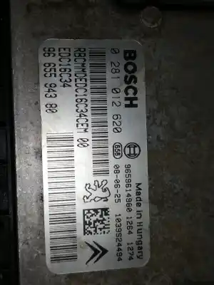 Автозапчастина б/у ебу контролер двигуна для peugeot partner (s2) d-9hw посилання на oem iam 9665594380  