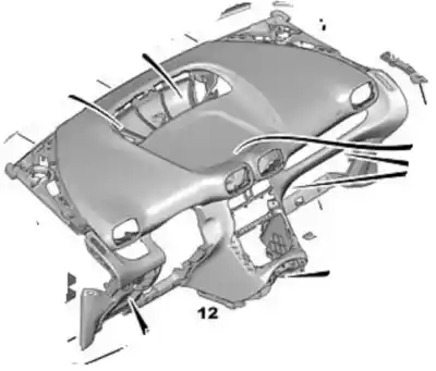 Автозапчасти б/у панель приборов за citroen c3 picasso (sh_) 1.6 hdi ссылки oem iam 823194  