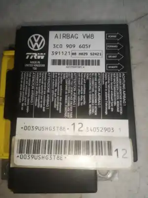 Автозапчастина б/у блок управління подушками безпеки для volkswagen passat b6 variant (3c5) 1.9 tdi посилання на oem iam 3c0909605f  