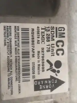 İkinci el araba yedek parçası hava yastigi kontrol ünitesi için opel astra h sedán (a04) 1.7 cdti (l69) oem iam referansları 13288176