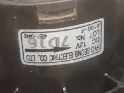 Автозапчастина б/у вентилятор опалення для ssangyong rodius d27dt посилання на oem iam 40510440  