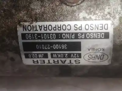Pièce détachée automobile d'occasion  pour KIA SPORTAGE (KM)  Références OEM IAM 3610027010  