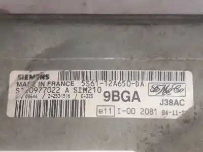 Second-hand car spare part Ecu Engine Control for FORD FIESTA (CBK) FYJB OEM IAM references 5S6112A650DA  