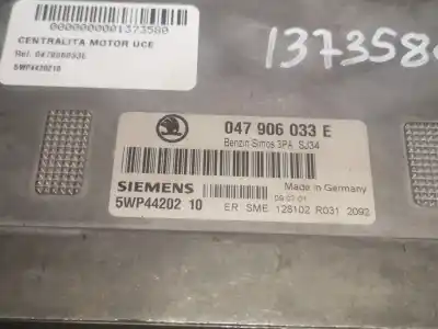 Second-hand car spare part ecu engine control for skoda fabia (6y2/6y3) azf oem iam references 047906033e  