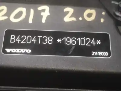 Second-hand car spare part complete engine for volvo v40 fastback (525) t2 oem iam references b4204t38  