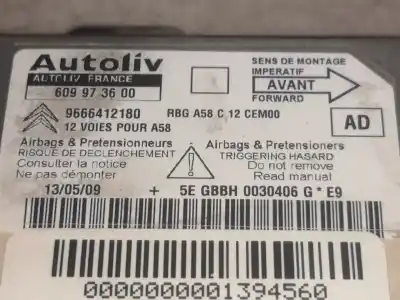 Автозапчасти б/у блок управления подушками безопасности за citroen c3 picasso (sh_) 1.6 hdi ссылки oem iam 9666412180