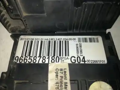 Second-hand car spare part fuse box unit for citroen c4 berlina 5fs oem iam references slv9665878180  