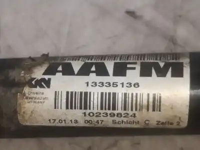 Pezzo di ricambio per auto di seconda mano TRASMISSIONE ANTERIORE DESTRA per OPEL ASTRA J SEDÁN  Riferimenti OEM IAM 13335136  
