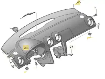 Gebrauchtes Autoersatzteil instrumententafel zum audi a3 sportback (8pa) 2.0 tdi oem-iam-referenzen slv8p1857003d  
