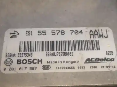 Автозапчасти б/у блок управления двигателем за opel meriva b monospace (s10) 1.3 cdti (75) ссылки oem iam 55578704  
