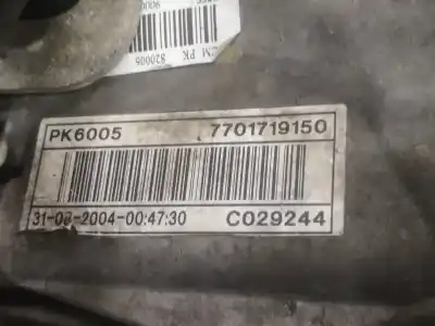 Автозапчастина б/у коробка передач для renault espace iv (jk0/1_) 1.9 dci (jk0u) посилання на oem iam pk6005  