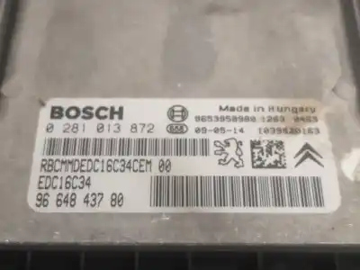 Recambio de automóvil de segunda mano de CENTRALITA MOTOR UCE para CITROEN C5 BERLINA  referencias OEM IAM SLV9664843780  0281013872