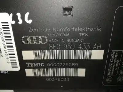 Piesă de schimb auto la mâna a doua  pentru AUDI A4 BERLINA (8E) AYM Referințe OEM IAM 8E0959433AH  