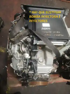 Pezzo di ricambio per auto di seconda mano MOTORE COMPLETO per TOYOTA HI-ACE  Riferimenti OEM IAM 2KDFTV  
